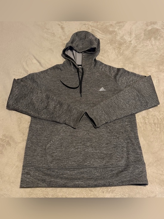 adidas Other - Adidas Men's Climawarm Hoodie Size L Heather Gray Quarter Zip